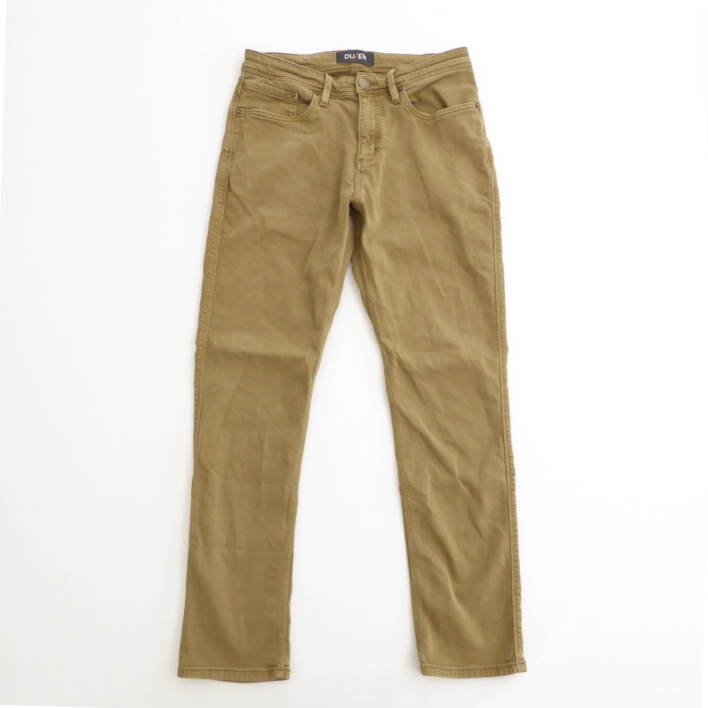 DU/ER Mens No Sweat Relaxed Tapered Performance Pants Brown 32x30